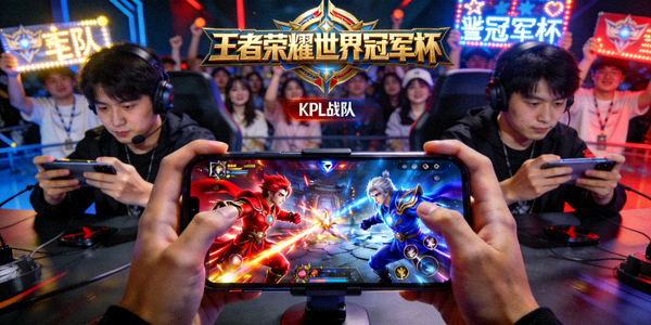 王者荣耀世界冠军杯KPL战队激烈对战画面